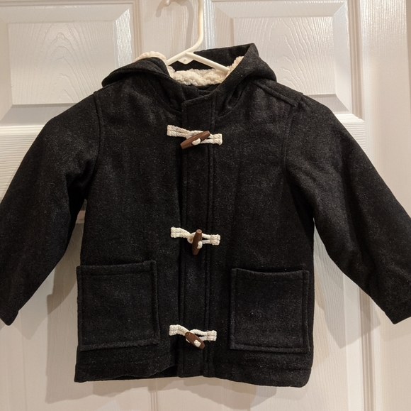 Old Navy Other - Old Navy Boys Sweater-Fleece Hooded Coat 3T Gray